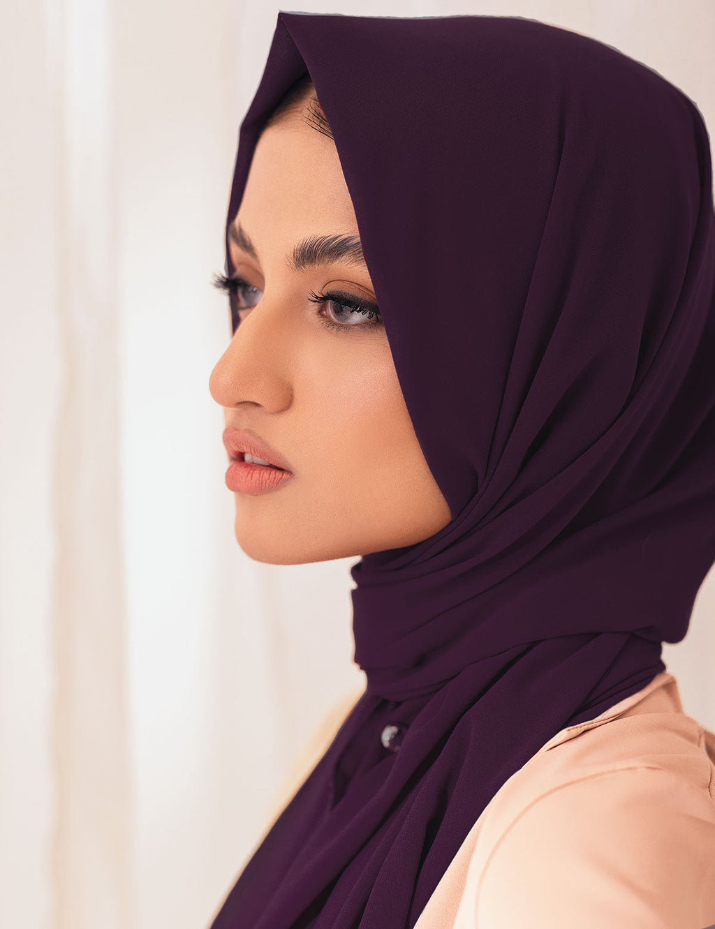 Chiffon Georgette Bubble Hijab Muslim Modest Headwear Muslims Scarf