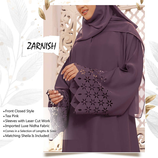 Zarnish Abaya Front Closed Abaya Best Eid Abaya Summer Abaya NIDA Fabric